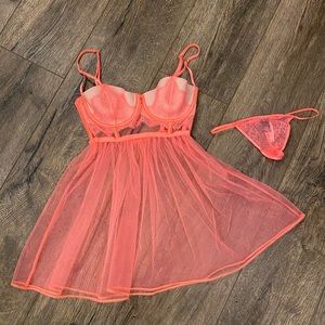 💕NEON Victoria’s Secret Baby Doll💕